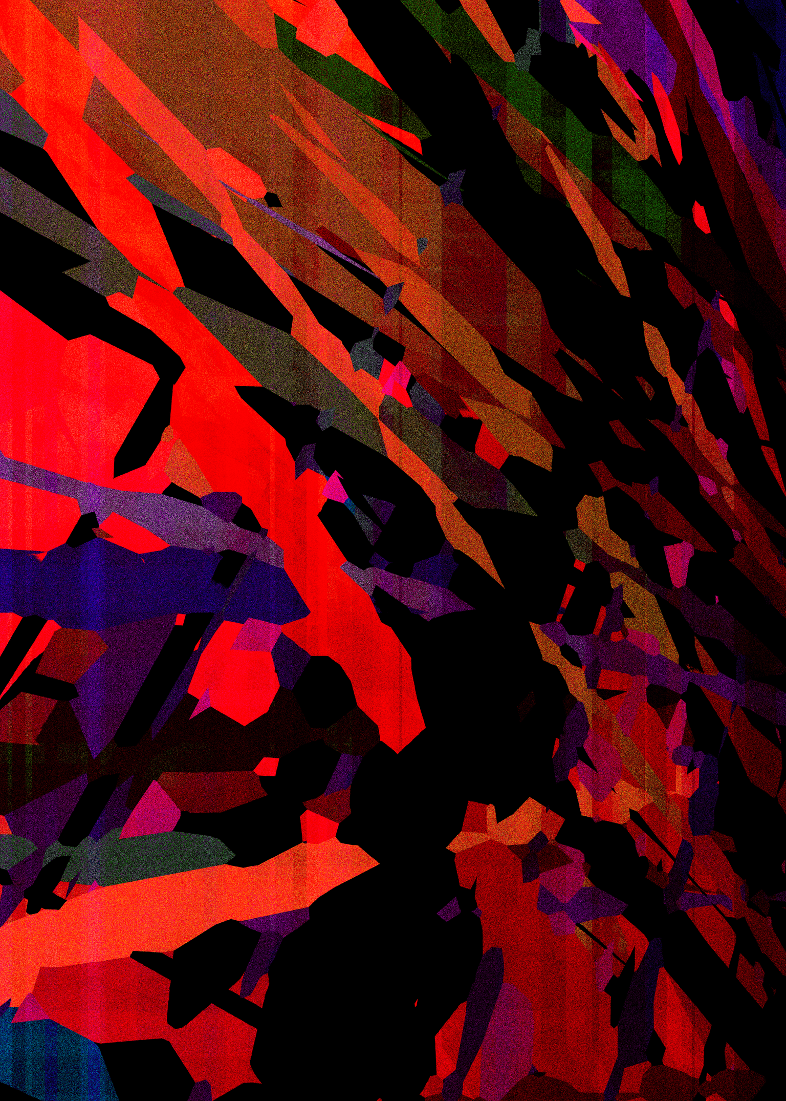Substance is a generative study of color, matter, body and mass. PNG, 5000x7000px. 2022.