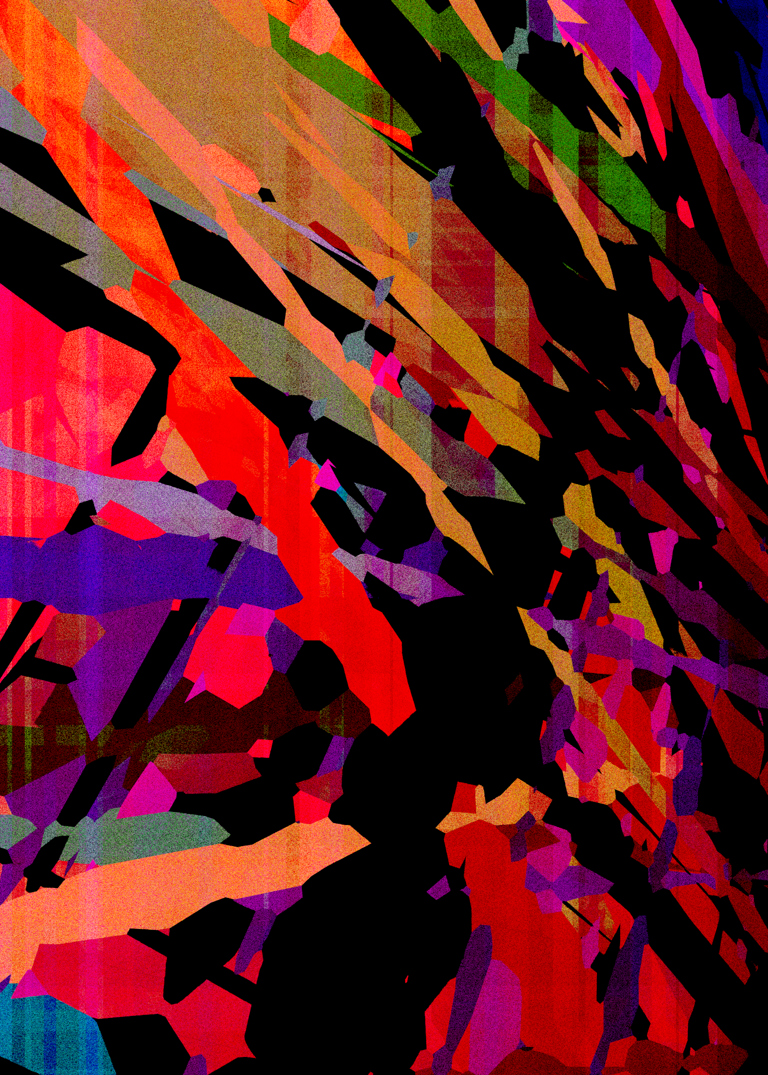 Substance is a generative study of color, matter, body and mass. PNG, 5000x7000px. 2022.